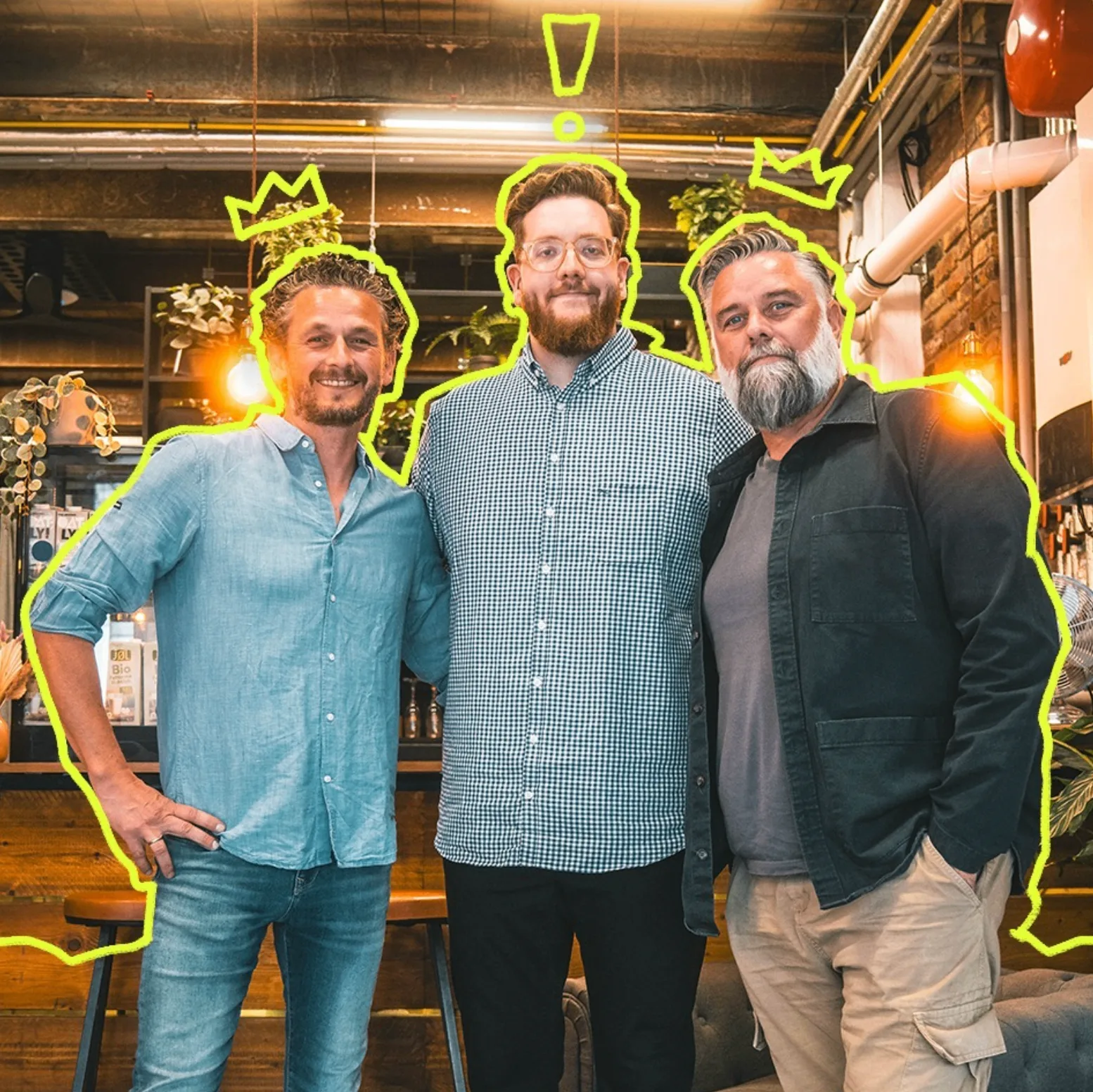Josef Kujawski (Maluure) im Gespräch mit Patrice Wiedemann und Holger Putzke, den Gründern des Frankfurt Coffee Festivals