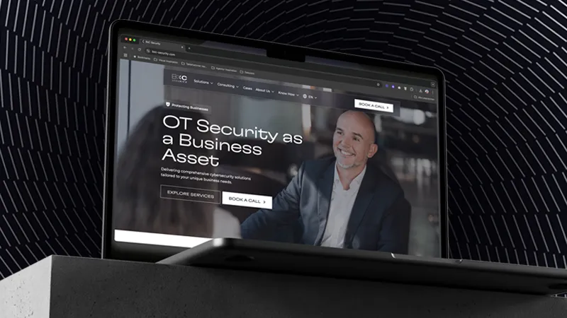 Website-Relaunch für BxC Security mit klarer Seitenstruktur, umgesetzt von der Maluure GmbH