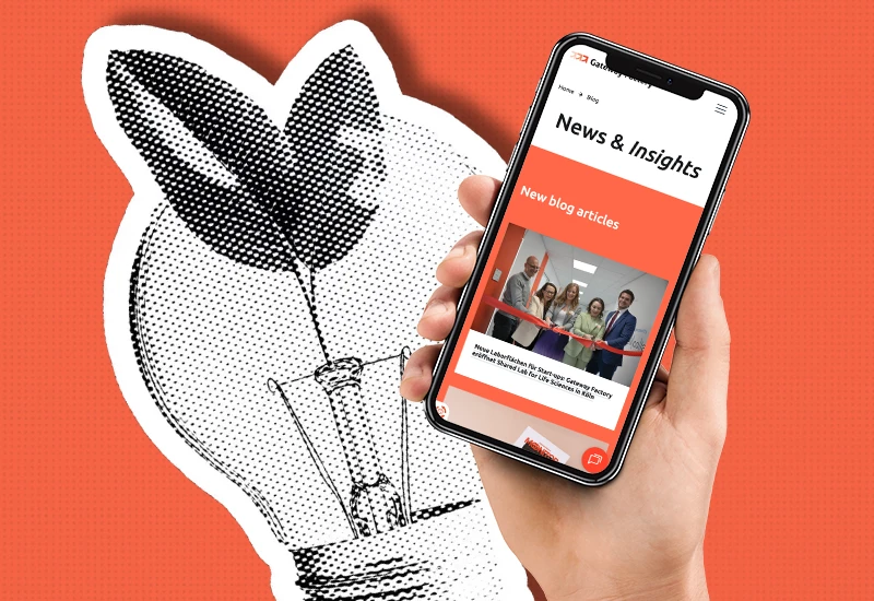 Gateway Factory Website mit Deeptech Champion