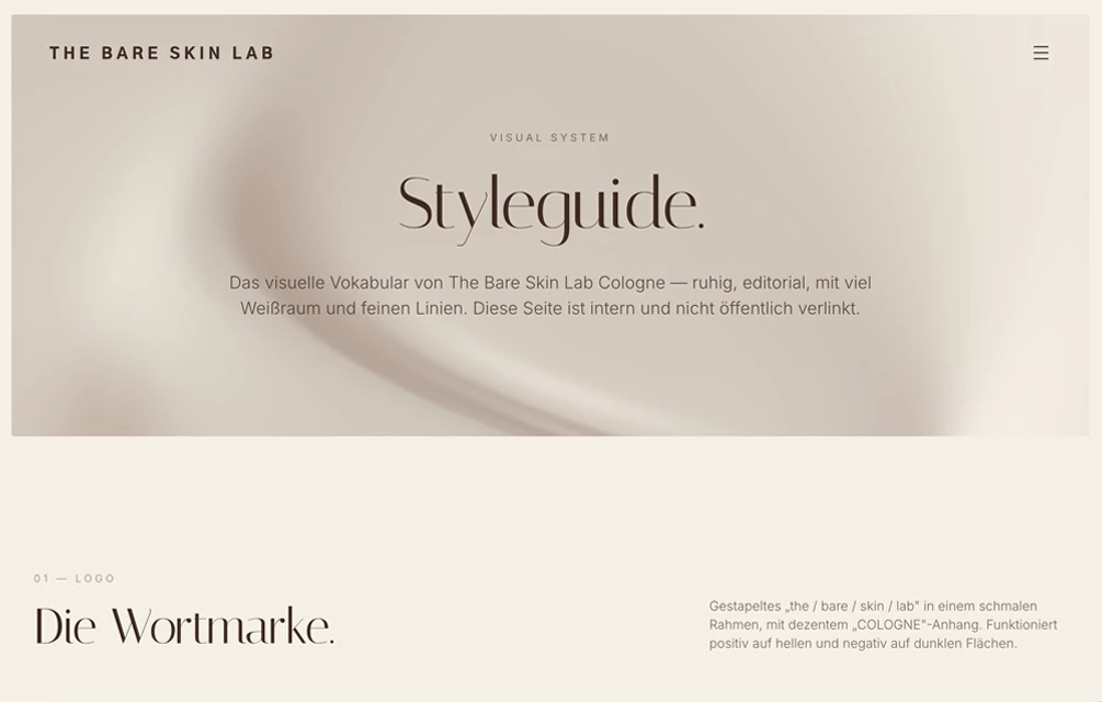 Markenwelt und Website im Premium-Loft