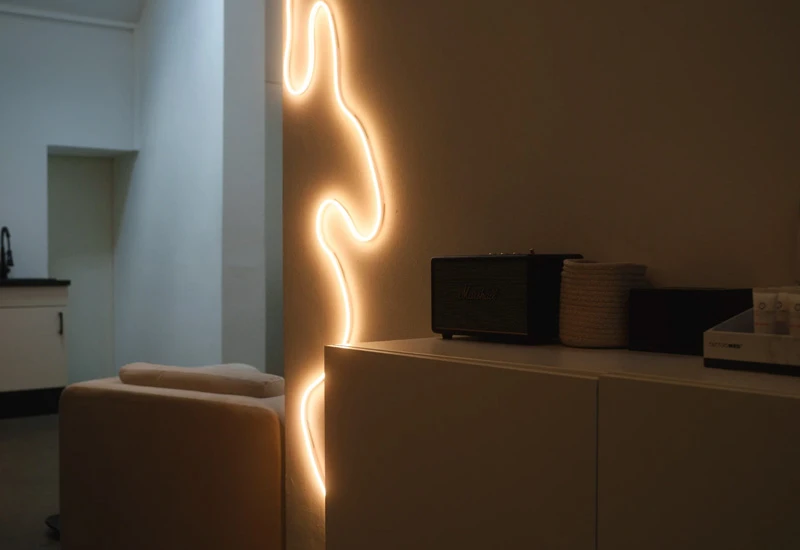 Lichtinstallation im Premium-Loft